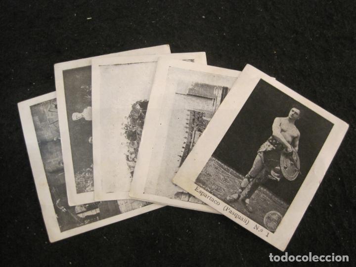 Coleccionismo cromos antiguos: ESPARTACO-PASQUALI-COLECCION COMPLETA DE 6 CROMOS DE CINE-VER FOTOS-(90.851-15)