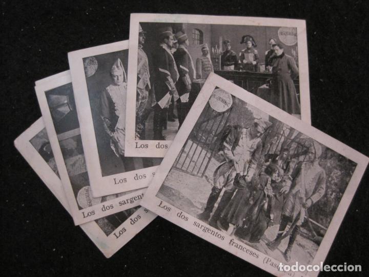 Coleccionismo cromos antiguos: LOS DOS SARGENTOS-FRANCESES-PASQUALI-COLECCION COMPLETA DE 6 CROMOS DE CINE-VER FOTOS-(90.851-16)