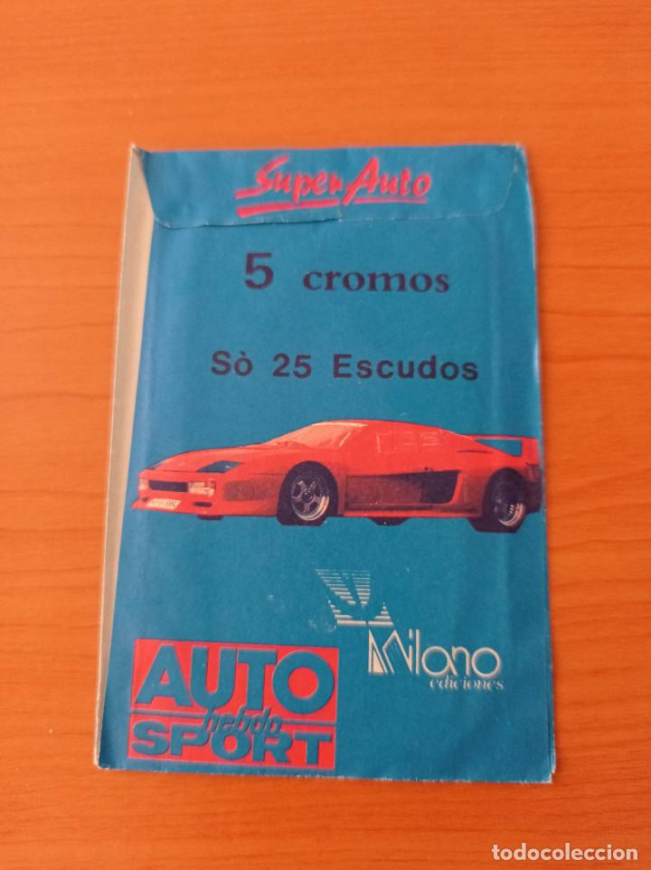 Coleccionismo cromos antiguos: Sobre de cromos SIN ABRIR Super Auto Ediciones Milano - Foto 2