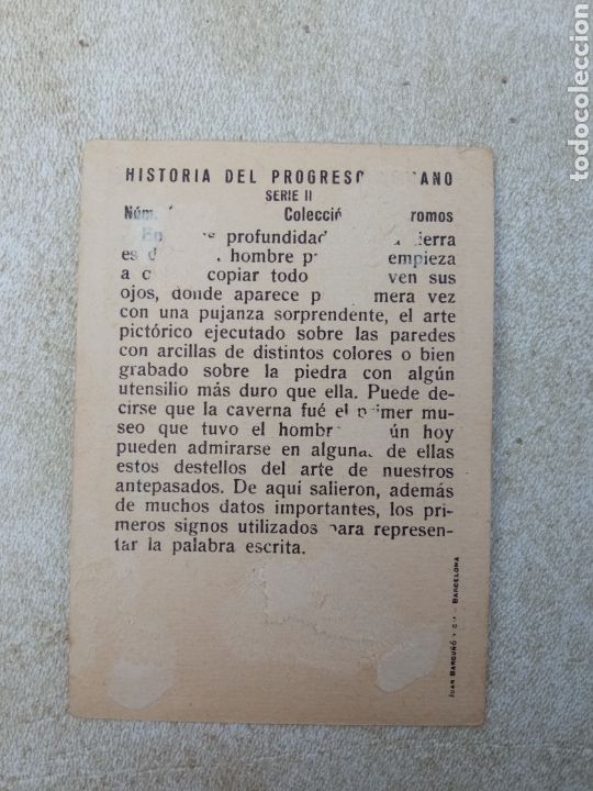 Coleccionismo cromos antiguos: HISTORIA DEL PROGRESO HUMANO - Foto 2