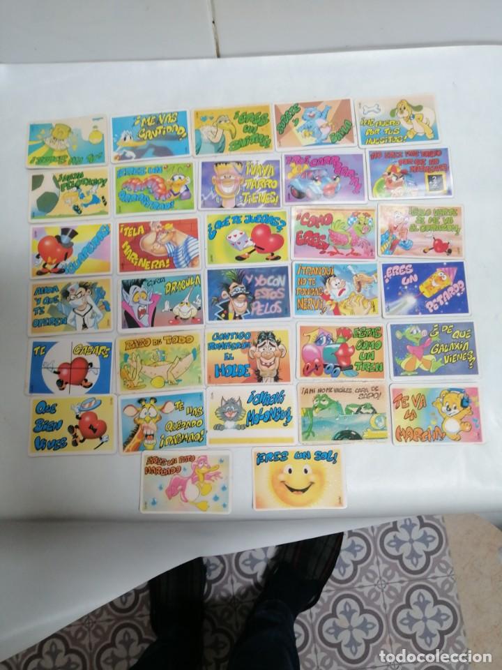 Collectable Antique Stickers: 32 CROMOS PEGUI-TARJETA DE BOLLYCAO