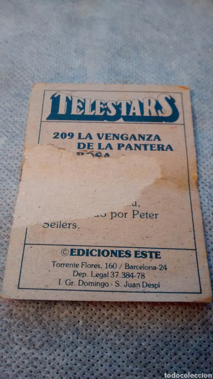 Coleccionismo cromos antiguos: TELESTARS, EDICIONES ESTE, 1978, CROMO N&ordm; 209 - Foto 2