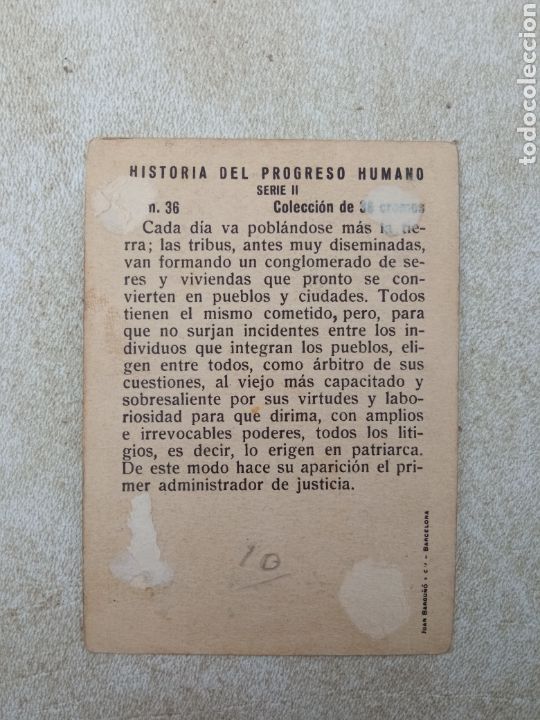 Coleccionismo cromos antiguos: HISTORIA DEL PROGRESO HUMANO - Foto 2
