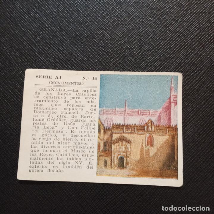 Sammeln alte Sammelbilder: GRANADA MONUMENTOS ALBUM UNIVERSAL CROMO EDICCIONES ESPA&Ntilde;A 1943 - SIN PEGAR - CC2 - 14