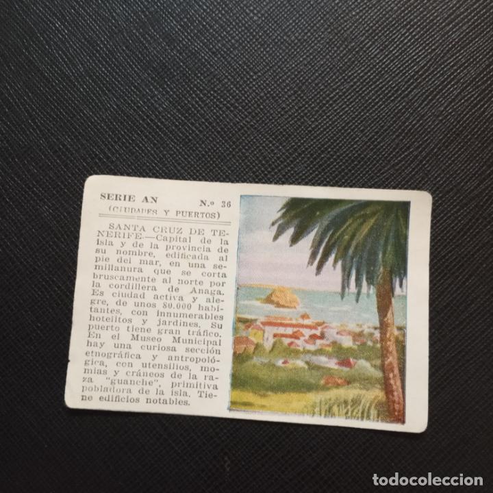 Sammeln alte Sammelbilder: TENERIFE CIUDADES Y PUERTOS ALBUM UNIVERSAL CROMO EDICCIONES ESPA&Ntilde;A 1943 - SIN PEGAR - CC2 - 36