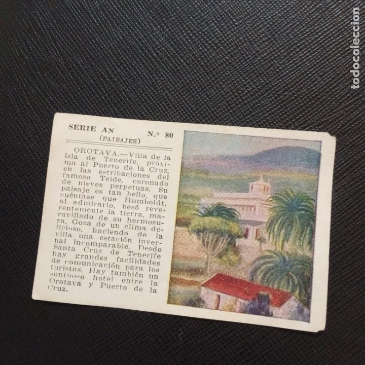 Sammeln alte Sammelbilder: OROTAVA PAISAJES ALBUM UNIVERSAL CROMO EDICCIONES ESPA&Ntilde;A 1943 - SIN PEGAR - CC2 - 80