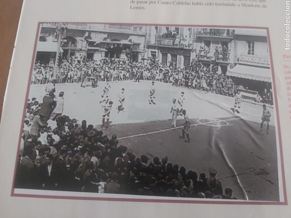 Colecionismo Cromos antigos: LUGO PARTIDO HOKEY EDIFICIO MERCANTIL CROMO RECORTE &Aacute;LBUM