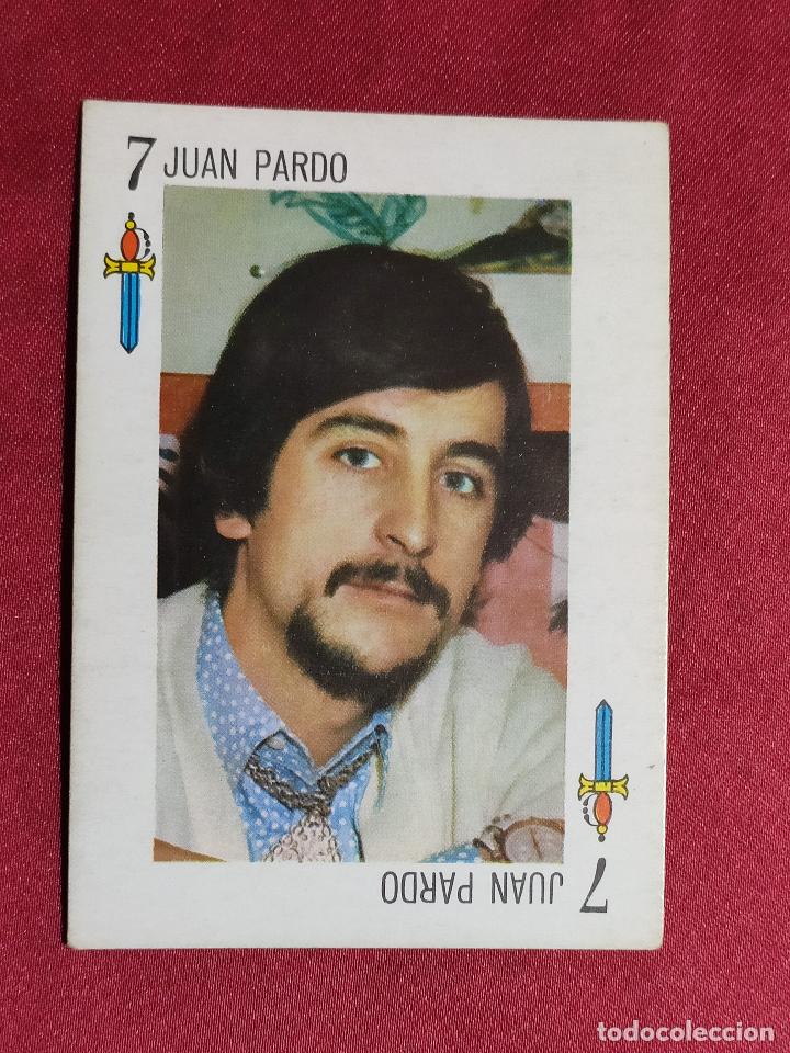 Coleccionismo cromos antiguos: TELE BANCO CANCION. JUAN PARDO. DORSO AZUL . - Foto 1