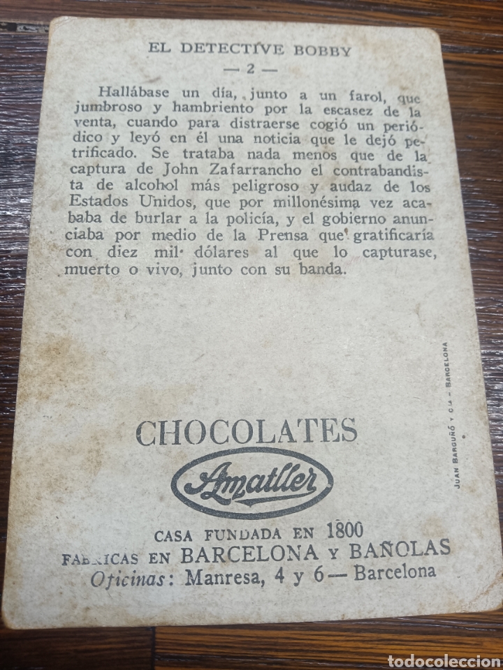 Coleccionismo cromos antiguos: LOTE 29 CROMOS EL DETECTIVE BOBBY CHOCOLATES AMATLLER - Foto 2