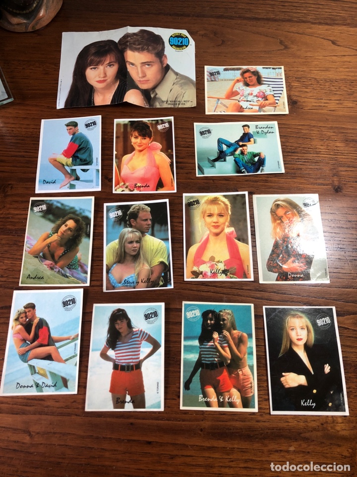 Coleccionismo Cromos antiguos: LOTE 13 CROMOS 90210 BEVERLY HILL DONUTS Y CHICLE