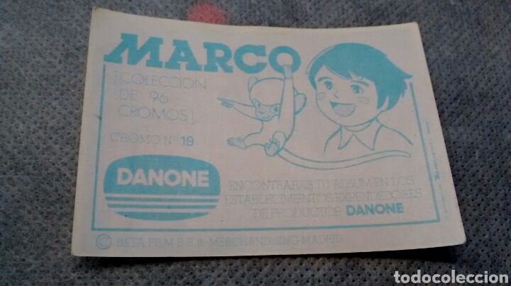 Coleccionismo cromos antiguos: MARCO. DANONE. N&ordm; 19 - Foto 2