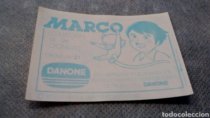 Coleccionismo cromos antiguos: MARCO. DANONE. N&ordm; 21 - Foto 2