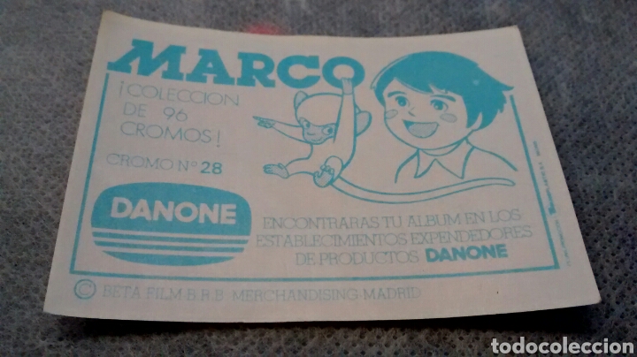 Coleccionismo cromos antiguos: MARCO. DANONE. N&ordm; 28 - Foto 2