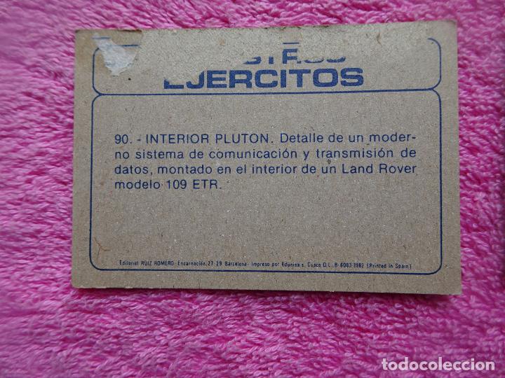 Coleccionismo cromos antiguos: nuestros ejercitos 90 ruiz romero 1982 interior pluton - Foto 2