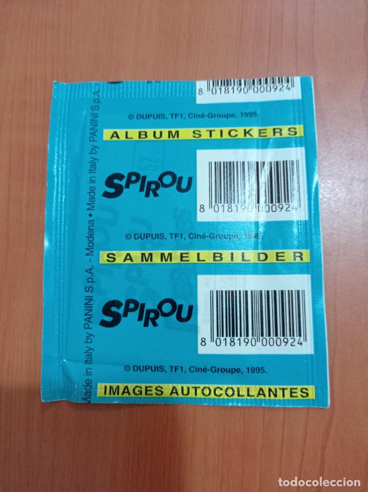 Coleccionismo cromos antiguos: Sobre de cromos sin abrir Spirou Panini 1995 - Foto 2
