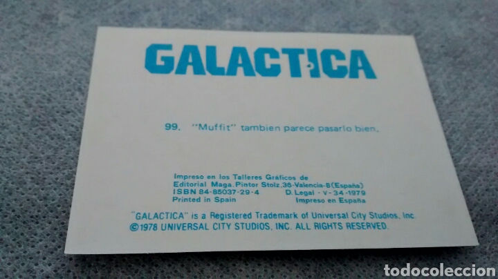 Coleccionismo cromos antiguos: GALACTICA, MAGA, CROMO 99 - Foto 2