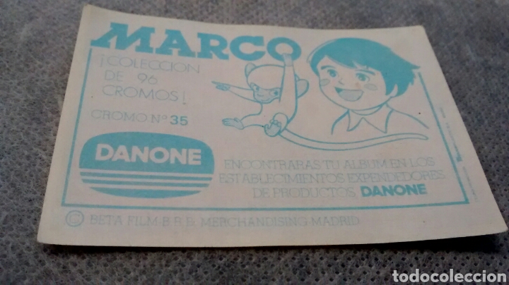 Coleccionismo cromos antiguos: MARCO. DANONE. N&ordm; 35 (A1) - Foto 2