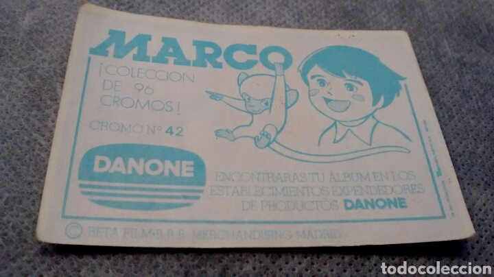 Coleccionismo cromos antiguos: MARCO. DANONE. N&ordm; 42 - Foto 2