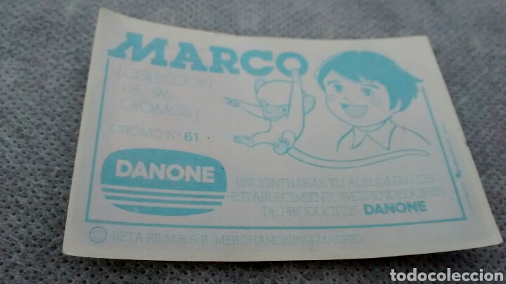 Coleccionismo cromos antiguos: MARCO. DANONE. N&ordm; 61 - Foto 2
