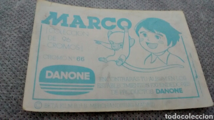 Coleccionismo cromos antiguos: MARCO. DANONE. N&ordm; 66 - Foto 2