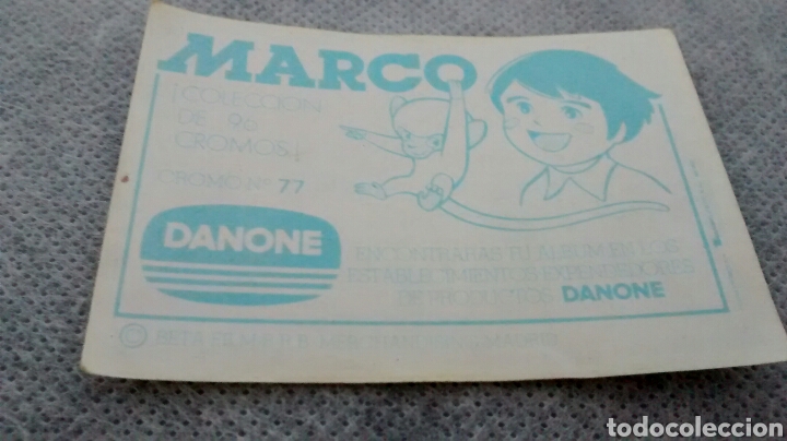 Coleccionismo cromos antiguos: MARCO. DANONE. N&ordm; 77 (A1) - Foto 2