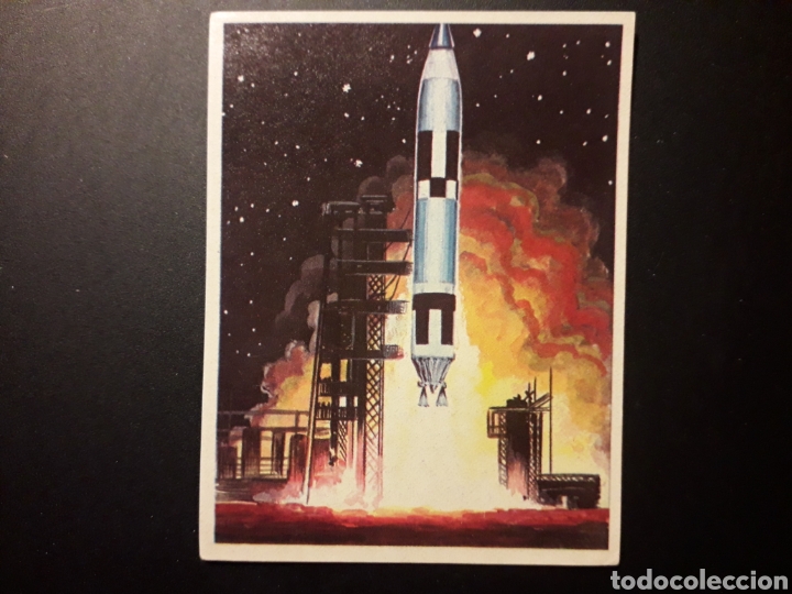 Collectionnisme Cartes &agrave; collectionner anciennes: LANZAMIENTO DE UN COHETE NATURALEZA Y EL HOMBRE. MAGA 1967 N&deg; 51 SIN PEGAR. FOTOS. PEDIDO M&Iacute;NIMO 3 &euro;