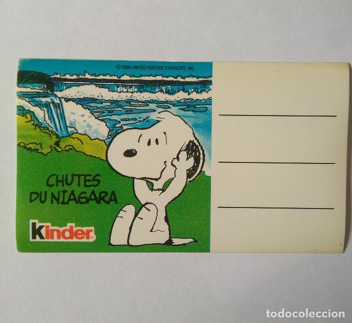 Coleccionismo Cromos antiguos: kinder chocolate pegatina sticker antigua cromo promocional ferrero snoopy paises snopy far west