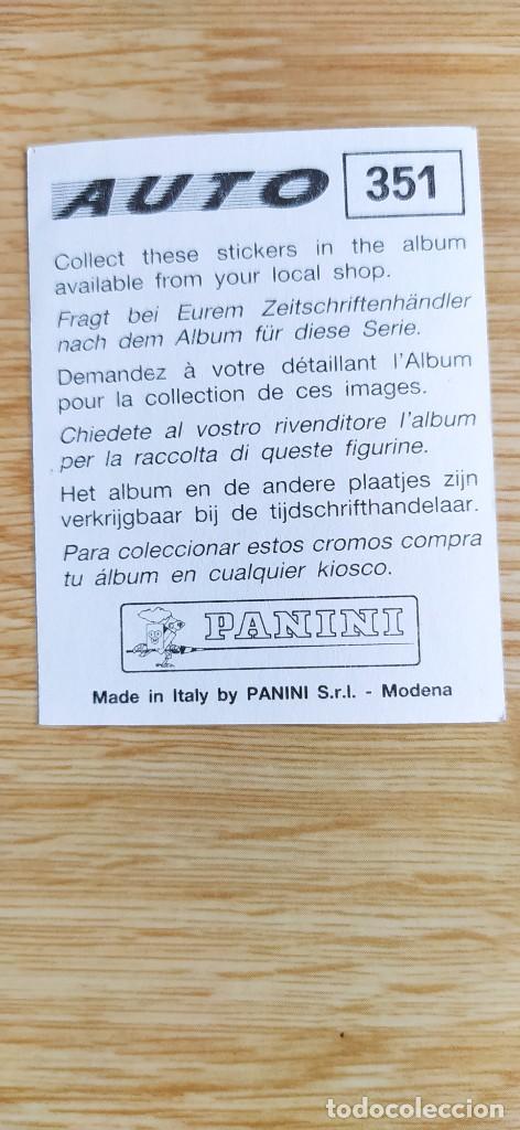 Coleccionismo cromos antiguos: Cromo cromos Auto n&deg;351 Panini - Foto 2