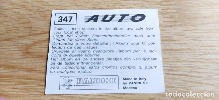 Coleccionismo cromos antiguos: Cromo cromos Auto n&deg;347 Panini - Foto 2
