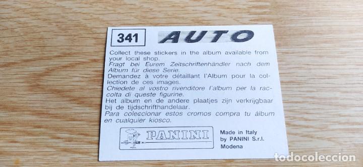 Coleccionismo cromos antiguos: Cromo cromos Auto n&deg;341 Panini - Foto 2