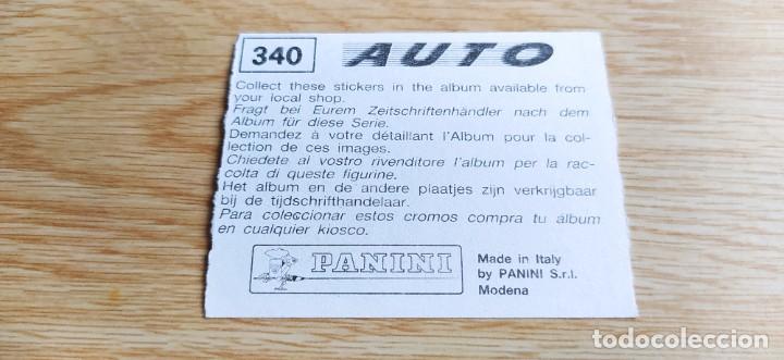 Coleccionismo cromos antiguos: Cromo cromos Auto n&deg;340 Panini - Foto 2