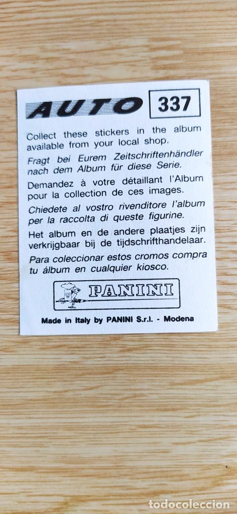 Coleccionismo cromos antiguos: Cromo cromos Auto n&deg;337 Panini - Foto 2