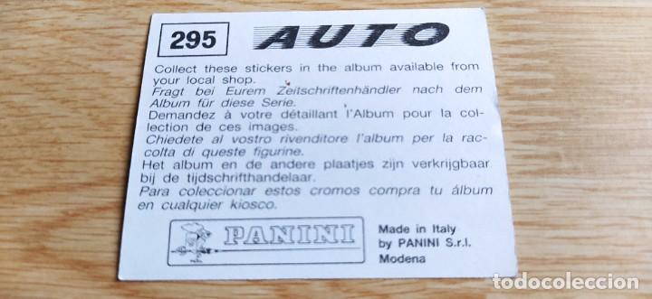 Coleccionismo cromos antiguos: Cromo cromos Auto n&deg;295 Panini - Foto 2