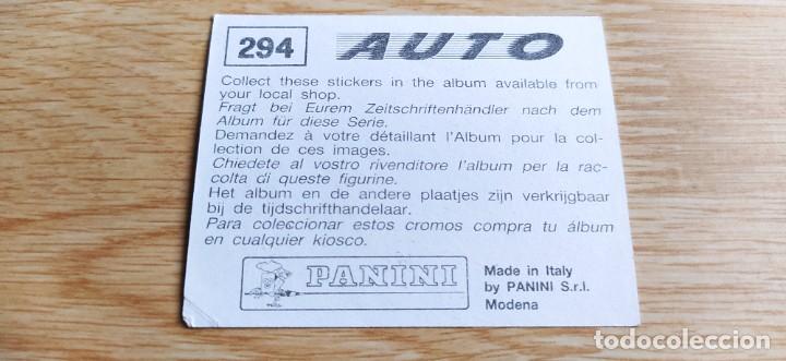Coleccionismo cromos antiguos: Cromo cromos Auto n&deg;294 Panini - Foto 2