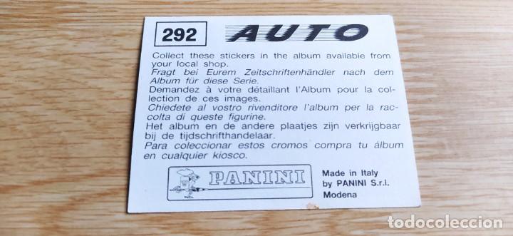 Coleccionismo cromos antiguos: Cromo cromos Auto n&deg;292 Panini - Foto 2