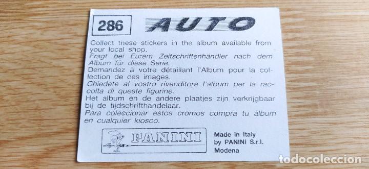 Coleccionismo cromos antiguos: Cromo cromos Auto n&deg;286 Panini - Foto 2