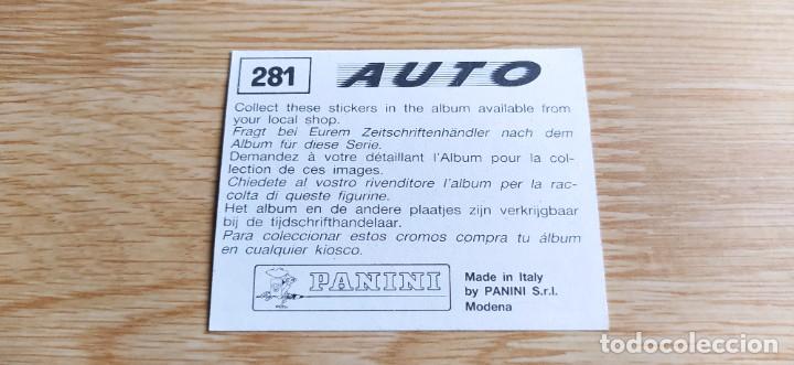 Coleccionismo cromos antiguos: Cromo cromos Auto n&deg;281 Panini - Foto 2