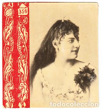 Coleccionismo cromos antiguos: Cromo Cueto y C&ordf; Tuxtla Guti&eacute;rrez y Tonal&aacute; M&eacute;xico 356 - Artista Cupletista Actriz Teatro