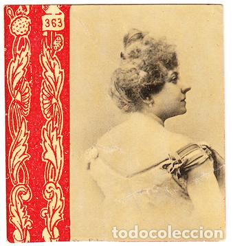 Coleccionismo cromos antiguos: Cromo Cueto y C&ordf; Tuxtla Guti&eacute;rrez y Tonal&aacute; M&eacute;xico 363 - Artista Cupletista Actriz Teatro