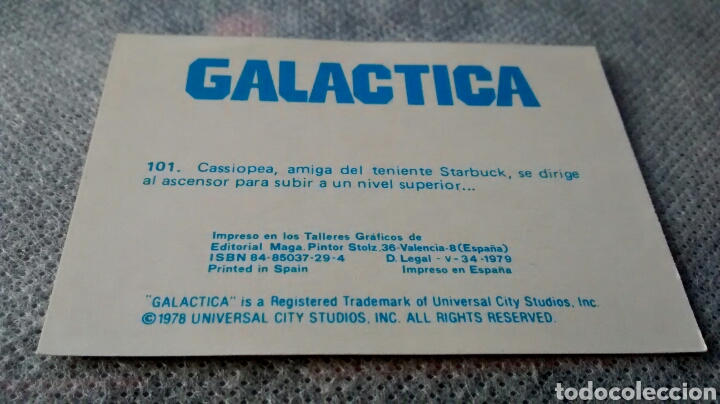 Coleccionismo cromos antiguos: GALACTICA, MAGA, CROMO 101 - Foto 2