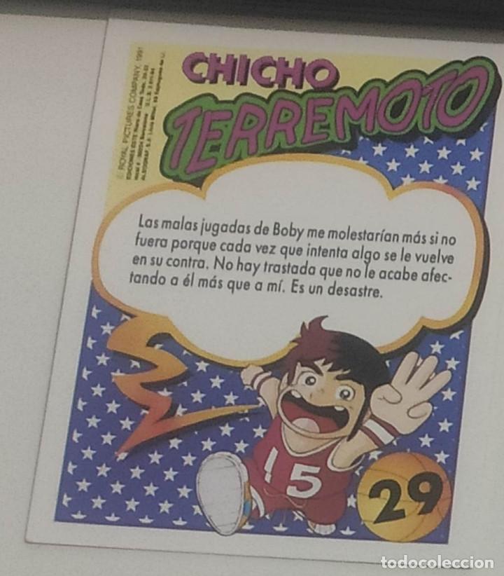 Coleccionismo cromos antiguos: CHICHO TERREMOTO N&ordm; 29 BOBY EDICIONES ESTE 1991 - Foto 2