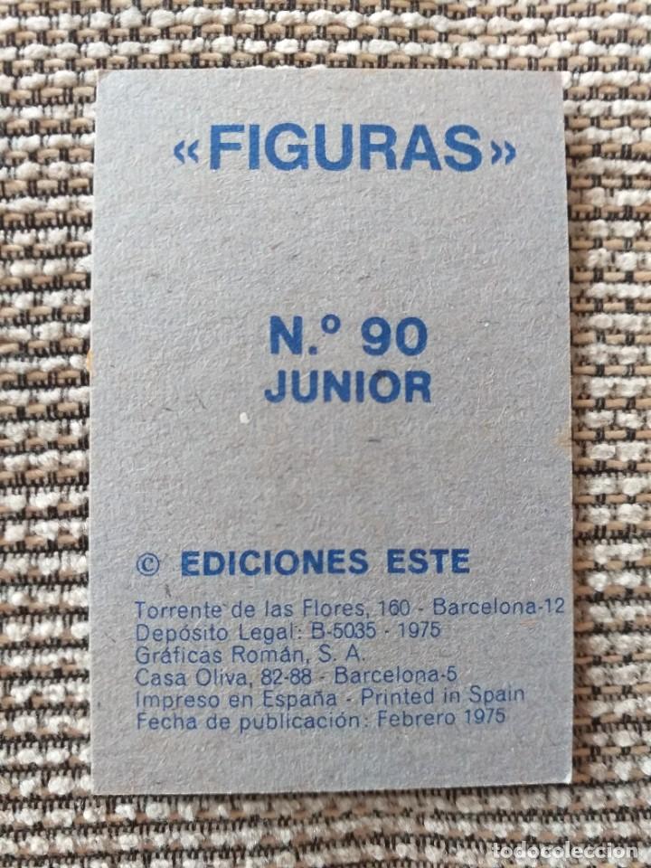 Coleccionismo cromos antiguos: CROMO FIGURAS. NUMERO 90. JUNIOR. EDICIONES ESTE. A&Ntilde;O 1975. - Foto 2