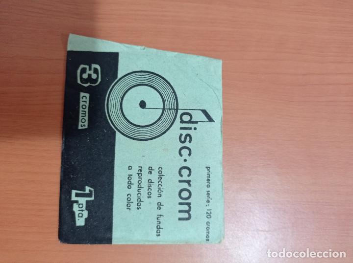 Coleccionismo cromos antiguos: Sobre de cromos SIN ABRIR Disc crom - Foto 1