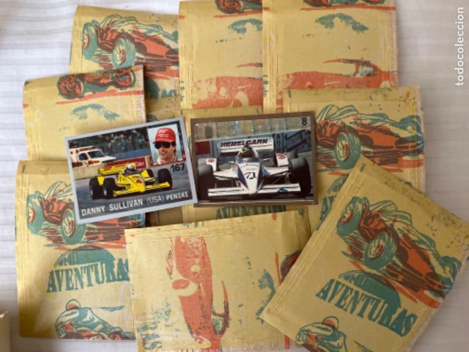 Coleccionismo Cromos antiguos: OFERTA 5 SOBRES SIN ABRIR COCHES CARRERAS Y MOTOS MARCAS ANTIGUOS