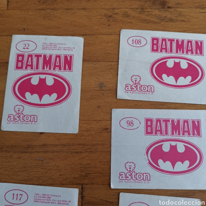 Coleccionismo cromos antiguos: Lote de 9 cromos de Batman, Aston ediciones de 1989. - Foto 8
