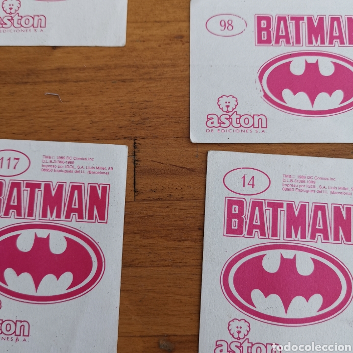 Coleccionismo cromos antiguos: Lote de 9 cromos de Batman, Aston ediciones de 1989. - Foto 9