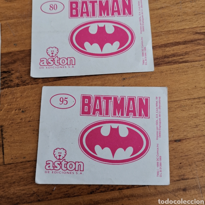 Coleccionismo cromos antiguos: Lote de 9 cromos de Batman, Aston ediciones de 1989. - Foto 10