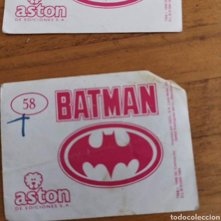 Coleccionismo cromos antiguos: Lote de 9 cromos de Batman, Aston ediciones de 1989. - Foto 11