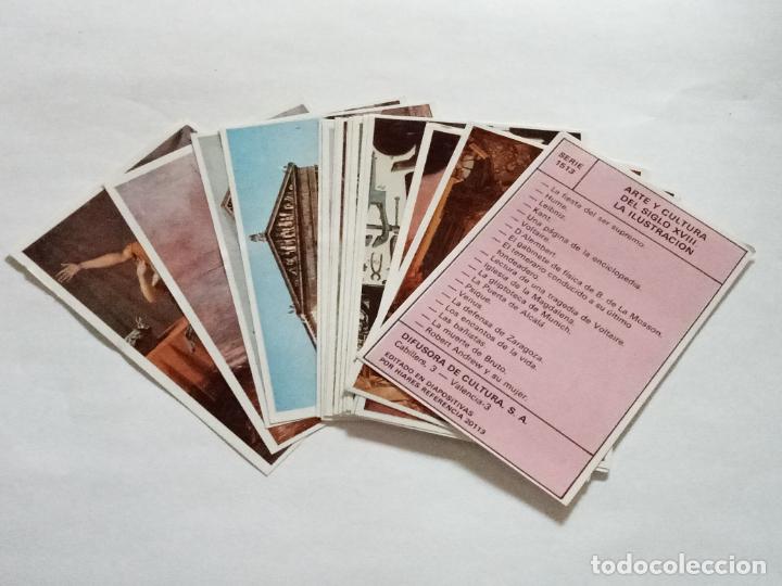 Colecionismo Cromos antigos: CROMOS DIFUSORA DE CULTURA. SERIE COMPLETA N&ordm; 1513. ARTE Y CULTURA SIGLO XVIII. LA ILUSTRACION. VER