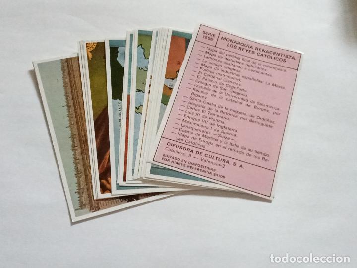 Colecionismo Cromos antigos: CROMOS DIFUSORA DE CULTURA. SERIE COMPLETA N&ordm; 1505. MONARQU&Iacute;A RENACENTISTA. REYES CAT&Oacute;LICOS. VER